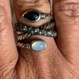 EUC Rare David Yurman Grisaille Crossover Ring